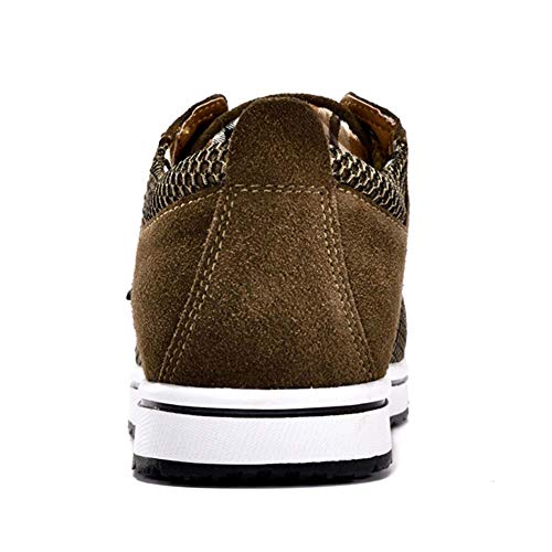 Image of CERYTHRINA Men's Taller Height Increasing Elevator Shoes 2.36'' Lace-up Flannelette Cowhide Leather Dress Shoes