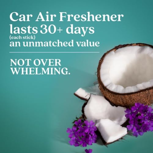 Image of Enviroscent Auto Stix 6ct - Seaside Coconut & Verbena 2pc
