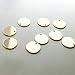 10 Pieces - 16K Gold Plated Coin Disc Charm Round Stamping Blank Tag Metal Jewelry Making Supply Blank Initial Charm Holiday Gift .5