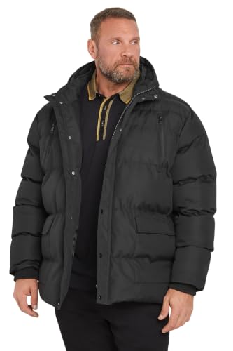 Image of BadRhino Big & Tall Hooded Puffer Jacket - Men's - Plus Size Curve