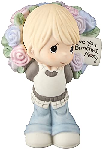 Precious Moments Love You Bunches Mom Boy Bisque Porcelain 183005 Figurine One Size Multi