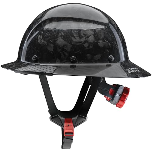Lift Dax Forged Carbon Full Brim Hard Hat/Safety Helmet w/MIPS Gloss