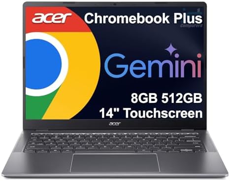 Acer Chromebook Plus 514 Laptop (14" FHD+ Touchscreen, Intel 8-Co...