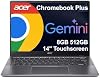 Acer Chromebook Plus 514 14" Pantalla Táctil, Intel i3-N355, 8GB RAM, 512GB SSD | Portátil FHD+, 8 núcleos, Educación, K12, Estudiantes y Negocios, Cámara web 1080p, Teclado Retroiluminado, Ligero, Gemini AI, HDMI, Chrome OS 2