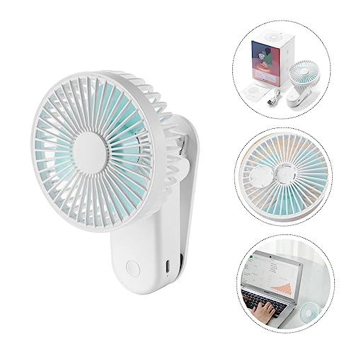 Ventilador USB de escritorio recargable con imán y clip ajustable portátil 5