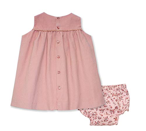 PHLONA Little Girl's Corduroy Smocked Sleeveless Dress3