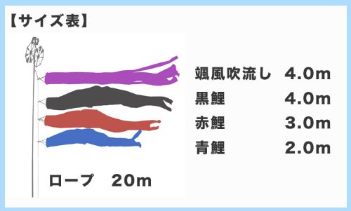 Amazon | 【家紋・名入れ対応】4m『宝碧鯉のぼり』昇龍吹流6点セット