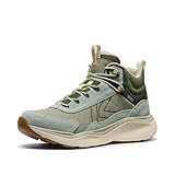 KEEN Leiki Mid Height Durable Lightweight Breathable Comfortable Waterproof, Botas de Senderismo Mujer, Verde Iceberg/Verde Bronce, 39.5 EU