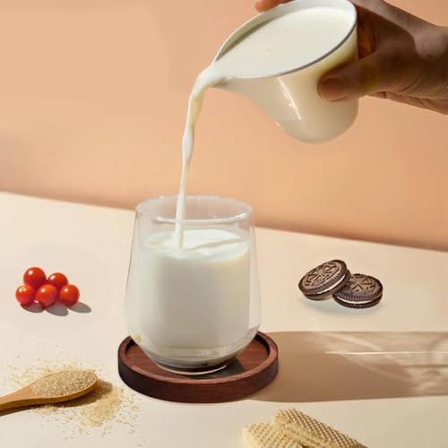 Dessous de verre en bois de noyer premium, élégance pour table