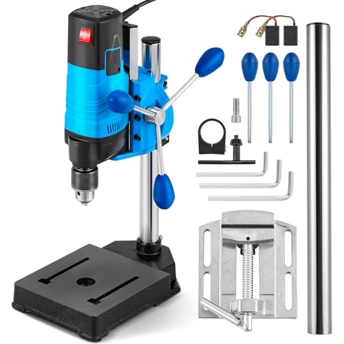Bonvoisin Mini Benchtop Drill Press, 6 Variable Speed Drilling Machine for Craft and Home...