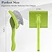 Saccison 2PCS Slicker Brush for Dogs & Pet Comb,Professional Dog Grooming Brush (Goldendoodles,Poodles,Labradoodles) with Extra Long Pins to Effectively Remove Tangles, Knots and Mats (Green, Large)