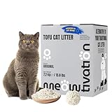 Arena de Tofu para Gatos - Aglomerante, Vegetal con Cáscaras de Guisante, Biodegradable, 99% Libre de Polvo, Control Óptimo de Olores, Desechable en el Inodoro, Aroma Original, 1 x 7,2 kg