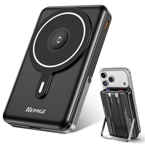 Nepagz MagSafe Power Bank 10000mAh with Stand & PD 22.5W
