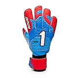 Muñequera reforzada Rinat Xtreme Guard Training Turf Guante De Portero, Unisex Adulto, Azul/Rojo, 10