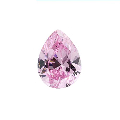 Zircone cubique rose poire 5x7 mm zirconium carré pierre taillée diamant pour création bijou