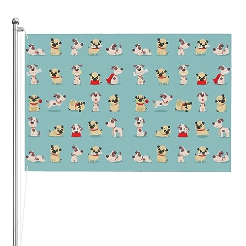 Drapeau carlin pour bannière de jardin de bienvenue sur la pelouse ou la cour de votre maison