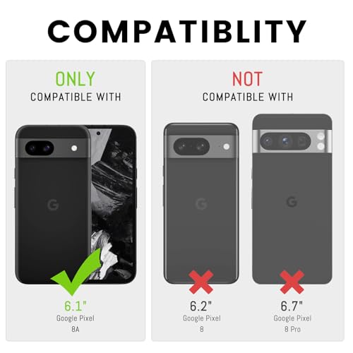 Coques de case Google Pixel 8A portefeuille cuir RFID violet