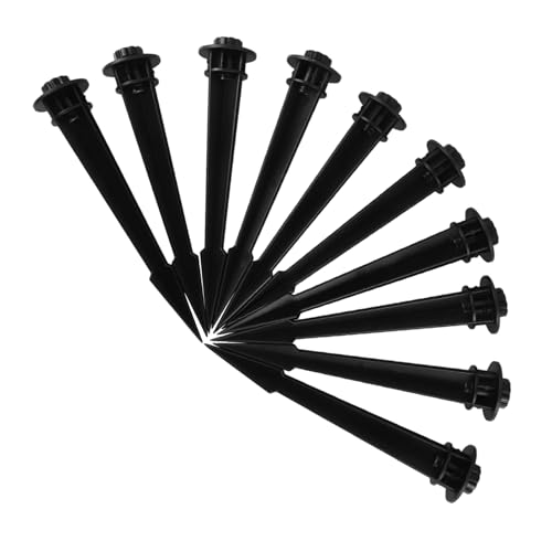 Uonlytech 10pcs Garden Decor Lights Stakes Outdoor Light Stakes Cemetery Tools Accessories Easy to Install Compact Plastic Material