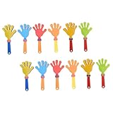 Ciieeo 12 piezas Aplaudidores de Mano de Plástico Compactos y Ligeros Generadores de Ruido Divertidos para Fiestas Infantiles y Celebraciones Juguetes Ruidosos para Animación y Eventos