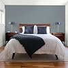 Glidden Total 1 gal. Veil Of Dusk/Gray Flat Interior Paint with Primer