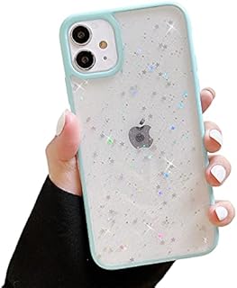 ZTOFERA TPU Back Case for iPhone 11, Glitter Translucent Design Liquid Silicone Case, Anti-scratch Shockproof Flexible Bumper Cover for iPhone 11 (6.1") - Purple Glitter