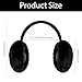 Nfvjfxz 1Pcs Foldable Earmuffs Adult Winter Warm Plush Adjustable Ear Muffs Soft Thermal Earmuffs for Skiing Running Hiking (Black)