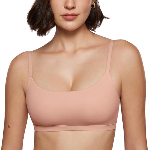 Image of INLYRIC Women's Inbarely Bralettes Cami Bras No Underwire Wireless Seamless Unlined Comfort Sports Bra