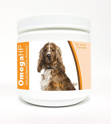 Image of Healthy Breeds English Cocker Spaniel Omega HP Fatty Acid Skin and Coat Support Soft Chews 60 Count