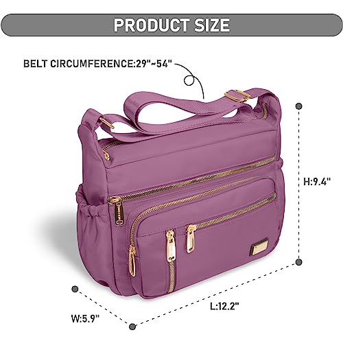 Image of NPBAG Crossbody Bag for Women, Shoulder Purse Handbag Messenger Bag, Trendy Pocketbooks, Waterproof and Multi-Pockets