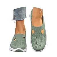 Orthopedic Trainers For Women UK,Lightweight Non Slip Wide Fit Sneaker,Ladies Achilles Tendonitis Support Walking Shoes,Soft Sole Breathable Shoes,Slip On Arch Support Trainer,Mesh Up Athletic Sneaker