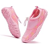 Gunaisime Kinder Badeschuhe Wasserschuhe Strandschuhe Mädchen Jungen Schwimmschuhe rutschfeste Sportschuhe Surfschuhe Kleinkind Schwimmbad,Rosa,25