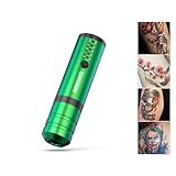 Wormhole Tattoo Gun Wireless Tattoo Pen Machine Rotary Battery Pen Tattoo Machine with 2100mAh Wireless Tattoo Equipment Supply for Tattoo Artists and Beginners HP68-A