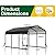 VIWAT Carport 10x15 FT, Metal Carport with Enhanced Base, Outdoor Heavy Duty Garage Galvanized Car Shelter for Pickup, Car, Boat and Tractors