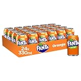 Marca - FANTA Fanta Naranja Lata de 0.33 cl, 24 unidades (0.33x24)