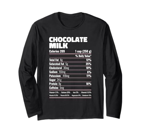 Disfraz divertido de bebida nutricional con leche de chocolate Manga Larga