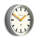 Newgate® Luggage orologio da parete | Orologio da stazione moderno in metallo retrò | 30cm | Cassa in metallo zincato con lancette gialle | Stile vintage contemporaneo per cucina, soggiorno o ufficio