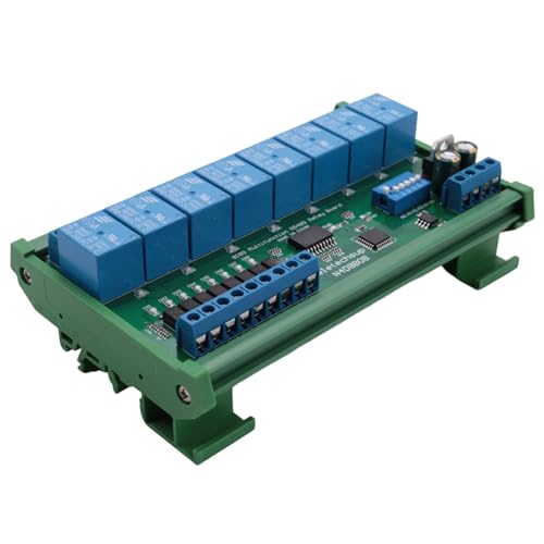 Boîtier Rail DIN35 Modbus RTU pour Centraliser la Commande Relais PLC - 7