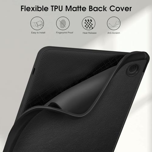 Fintie Slim Case for 7\" Kobo Libra Colour (2024) / Kobo Libra 2 (2021) eReader - Soft TPU Protective Back Cover with Auto Wake/Sleep, Black - Thumbnail 5