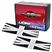 iJDMTOY Black Union Jack UK Flag Pattern Vinyl Sticker Decals For All MINI Cooper Models For Door Handles