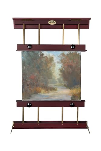 Rue Wall Easel Medium - Mahogany Finish & Brass Hardware