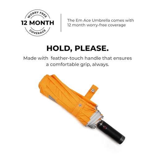 Image of MOKOBARA The Em City Umbrella UV Protection Unisex Auto Open and Close Umbrella Use for Rain, Monsoon, Sunlight, Windproof Automatic Umbrella for Men and Women | Travel Sleeve, Cover (Crypto, Regular)