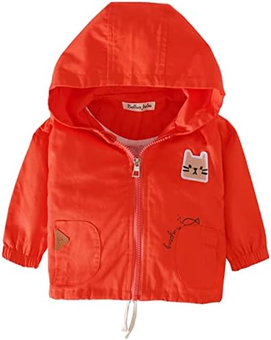 ContiKids Baby Girls Baby Boys Unisex Baby Zip Up Hoodie Jacket Windbreaker Outerwear L Red, 18-24 Months