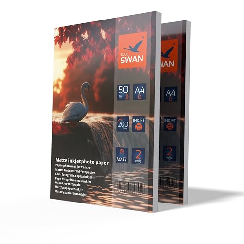 Papel Fotografico A4 Mate Marca BLUE SWAN