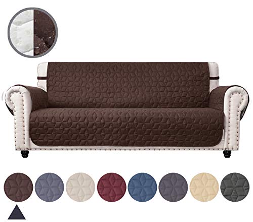 Ameritex Couch Sofa Slipcover 100% Waterproof Nonslip Quilted Furniture Protector Slipcover for Dogs