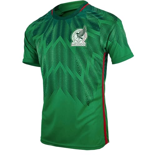 ECU Sport - Mexico Soccer Jersey, Mexico Shirt (X-Large) Green