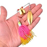 5 Lames De Spinnerbait Inline NICKEL Taille #4 JUNEBUG - Pêche Appâts