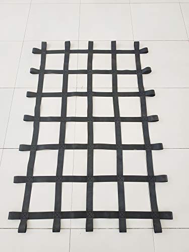 Fong 6 ft X 4 ft Climbing Cargo Net Black (72 inch x 48 inch) - Playground Cargo Net - Climbing Net for Swingset - Indoor Climbing Net - Climbing Ladder