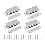 COACOM 4 Stück Hochglänzende Magnetische Berührungsschrauben, Starker Magnetischer Rostschutz Und Langlebiges, Stabiles Türkörperzubehör, Schränke Und Andere Szenen.