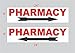 2-6x24 Pharmacy with Arrow Directional Signs Street Road Corner Yard
