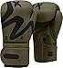 RDX Guantoni da Boxe Muay Thai e Allenamento, Maya Hide Pelle, Nero Combattimento Guanti da Sacco per Sparring, Sacchi Pugilato, Punzonatura, MMA Kick Boxing Gloves Uomo Donna, 10 12 14 16oz